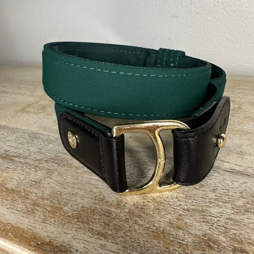 Vintage Polo Ralph Lauren Equestrian Stirrup Grosgrain Belt